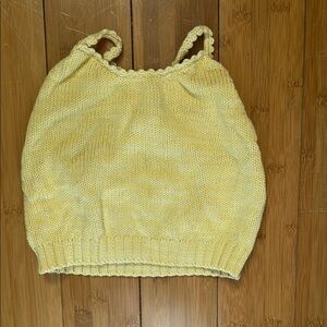 Yellow Knit Tank Top misha and puff 9-10 wears like 8